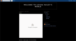 Desktop Screenshot of leishahailey.blogspot.com