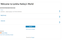 Tablet Screenshot of leishahailey.blogspot.com