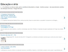Tablet Screenshot of ensinoeartes.blogspot.com