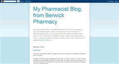 Desktop Screenshot of berwickpharmacist.blogspot.com