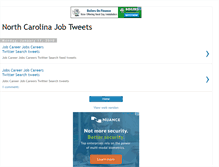 Tablet Screenshot of northcarolinajobtweets.blogspot.com