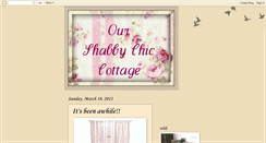 Desktop Screenshot of ourshabbychiccottage.blogspot.com