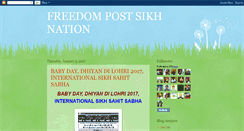 Desktop Screenshot of freedom-post-sikh-nation.blogspot.com