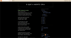 Desktop Screenshot of oqueamentecria.blogspot.com