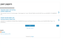 Tablet Screenshot of allpastpapers.blogspot.com