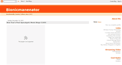 Desktop Screenshot of bionicmanenator.blogspot.com