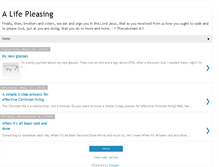 Tablet Screenshot of alifepleasing.blogspot.com