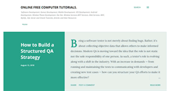 Desktop Screenshot of onlinefreecomputertutorials.blogspot.com