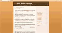 Desktop Screenshot of freewebsitemaking.blogspot.com