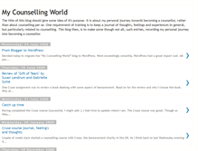 Tablet Screenshot of mycounsellingworld.blogspot.com