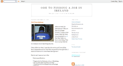 Desktop Screenshot of jobsireland.blogspot.com
