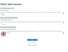 Tablet Screenshot of directsalessuccesscoach.blogspot.com