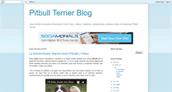 Desktop Screenshot of pitbullterrierblog.blogspot.com