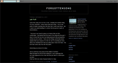 Desktop Screenshot of forgottensong.blogspot.com