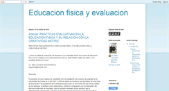 Desktop Screenshot of educacionfisicayevaluacion.blogspot.com