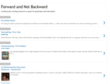 Tablet Screenshot of forwardandnotbackward.blogspot.com