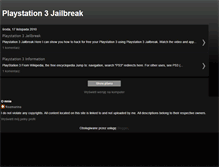 Tablet Screenshot of playstation-3-jailbreak.blogspot.com