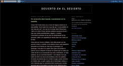 Desktop Screenshot of desiertoeneldesierto.blogspot.com