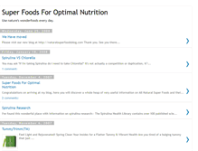 Tablet Screenshot of naturalsuperfoods.blogspot.com