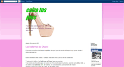 Desktop Screenshot of calzatuspies.blogspot.com