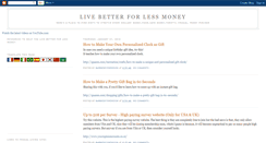 Desktop Screenshot of live-better-for-less-money.blogspot.com