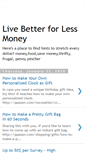 Mobile Screenshot of live-better-for-less-money.blogspot.com