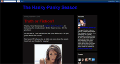 Desktop Screenshot of hankypankyseason.blogspot.com