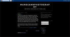 Desktop Screenshot of mandiannphotography.blogspot.com