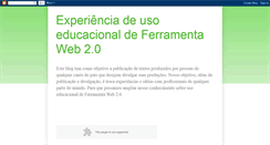 Desktop Screenshot of experienciaseducacionaiscomferramenta.blogspot.com