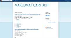 Desktop Screenshot of buatbisnescarakakwa.blogspot.com