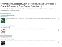 Tablet Screenshot of free4allsofts.blogspot.com