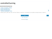 Tablet Screenshot of controlledburning.blogspot.com