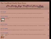 Tablet Screenshot of hardyboysunofficial.blogspot.com