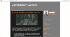 Desktop Screenshot of continuouslylearning.blogspot.com