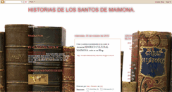 Desktop Screenshot of historiasdelossantosdemaimona.blogspot.com