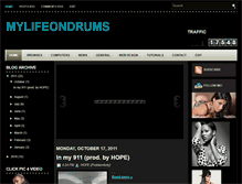 Tablet Screenshot of mylifeondrums.blogspot.com