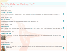 Tablet Screenshot of onlyonethinking.blogspot.com