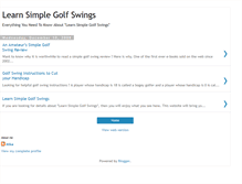 Tablet Screenshot of learnsimplegolfswings.blogspot.com