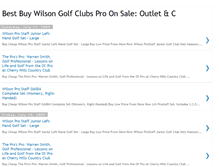 Tablet Screenshot of discount-wilson-golf-clubs.blogspot.com