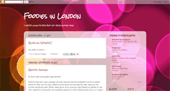 Desktop Screenshot of foodiesinlondon.blogspot.com