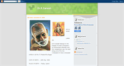 Desktop Screenshot of doctorrganesh.blogspot.com