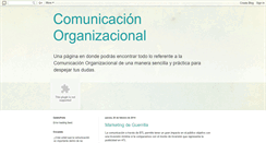 Desktop Screenshot of organizacionesycomunicacion.blogspot.com