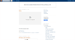 Desktop Screenshot of benjaminmoneyfranklin.blogspot.com