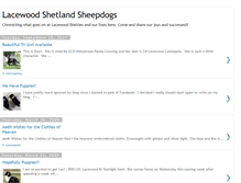 Tablet Screenshot of lacewoodshelties.blogspot.com