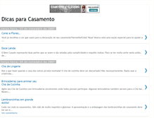 Tablet Screenshot of dicasparaseucasamento.blogspot.com