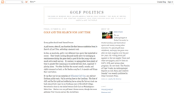 Desktop Screenshot of golfpolitics.blogspot.com