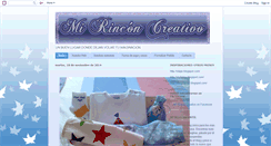 Desktop Screenshot of mirinconcreativo-maribel.blogspot.com