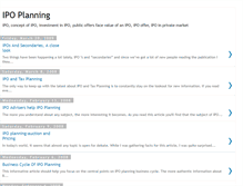 Tablet Screenshot of ipoplanning.blogspot.com
