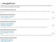 Tablet Screenshot of onegoodturn-liz.blogspot.com