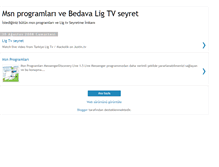 Tablet Screenshot of msnprogramlar-ligtv.blogspot.com